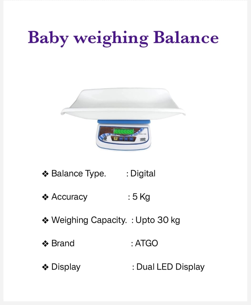 Baby Weighing scale